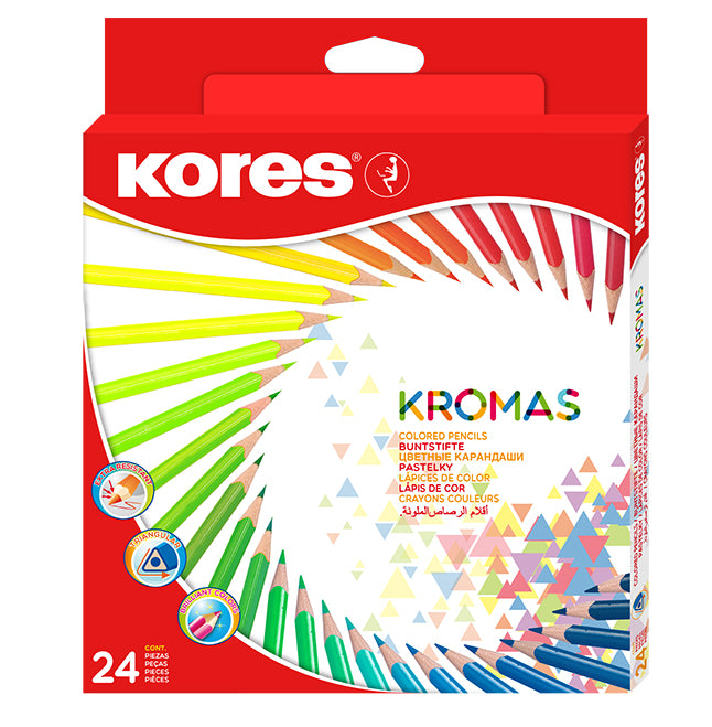CREIOANE COLORATE 24 CULORI TRIUNGHIULARE ECO KORES CREIOANE COLORATE 24 CULORI TRIUNGHIULARE ECO KORES